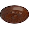 Ekena Millwork Olivia Ceiling Medallion (Canopies up to 2 1/8"), 7 7/8"OD x 1 1/8"P, Burnished Mahogany Crackle CM07OLBMC - alternate 4